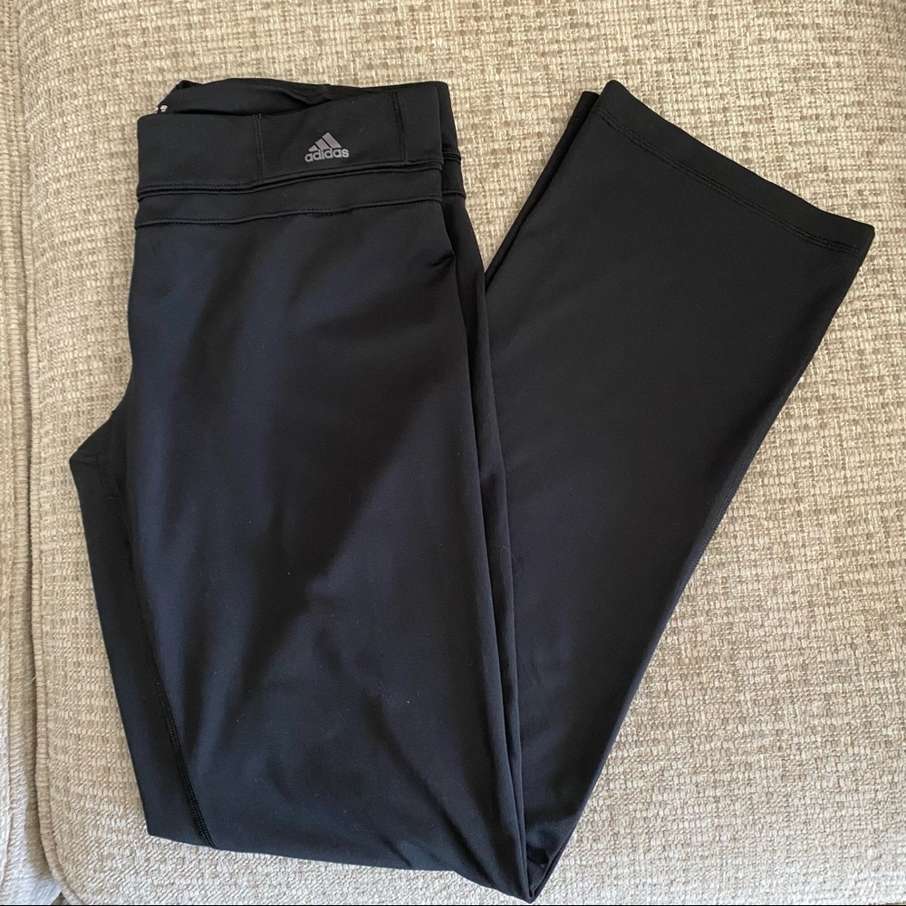 Adidas bootcut/flare workout pants